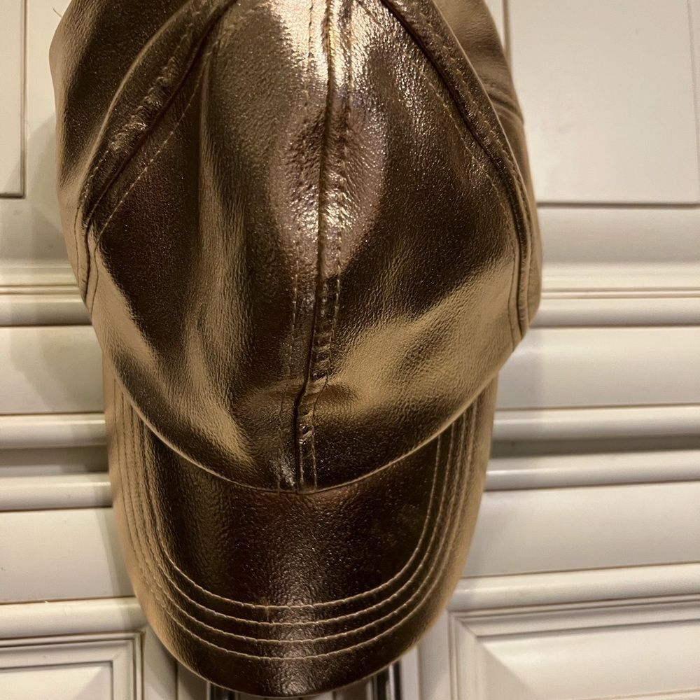 Golden baseball cap